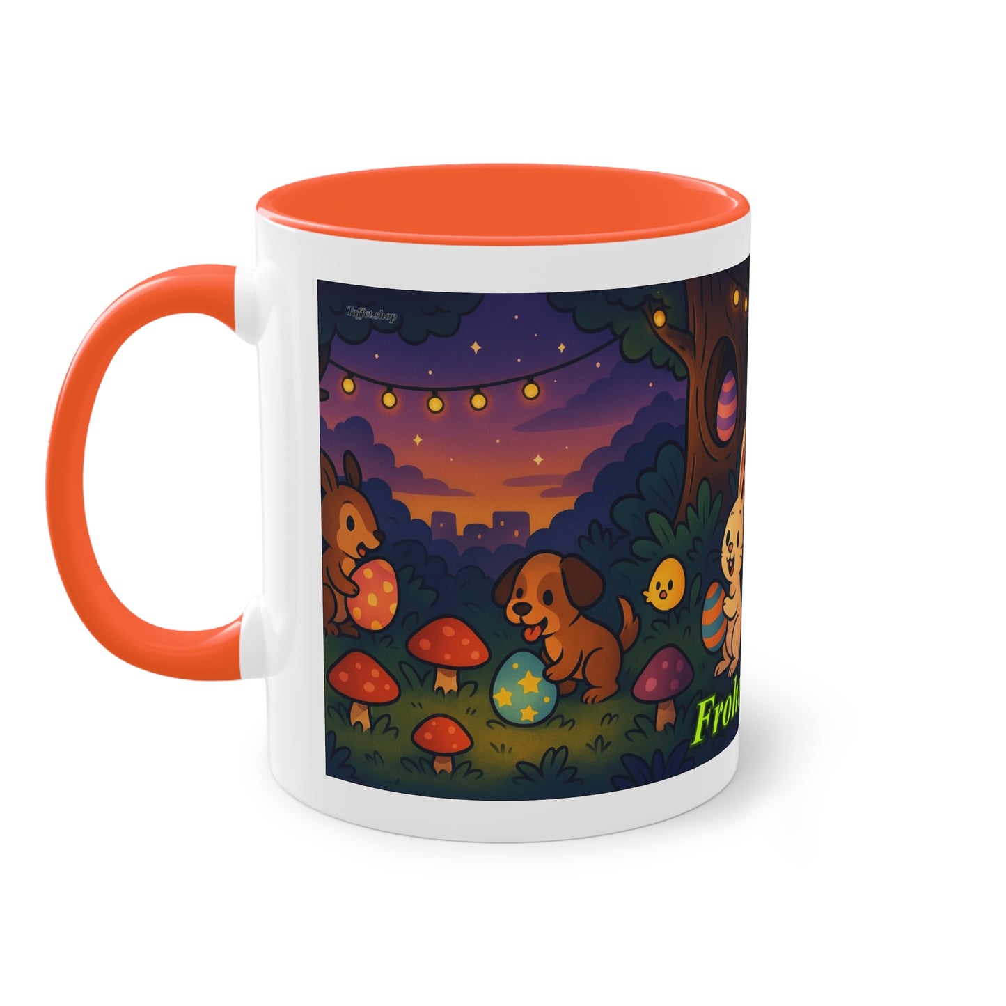 Tasse – „Frohe Ostern“, Ostern/Frühling, 325 ml