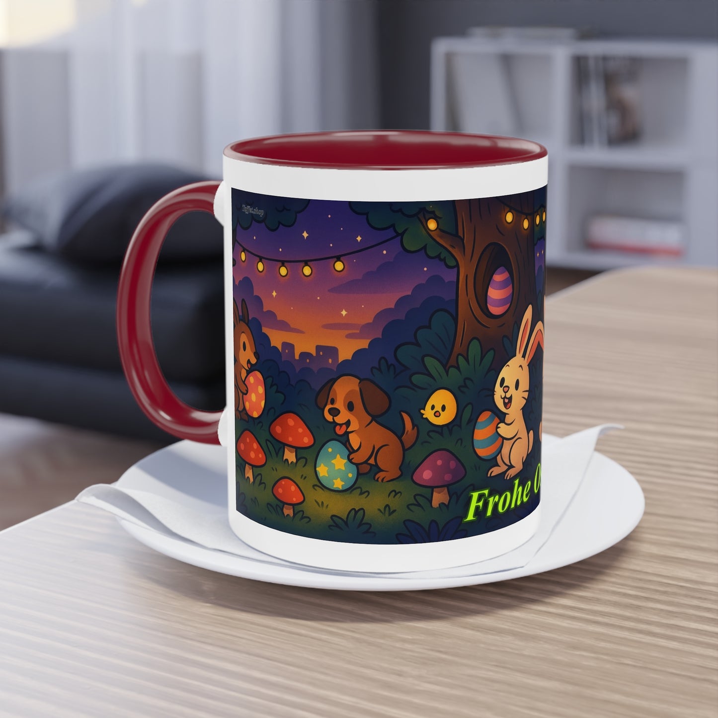 Tasse – „Frohe Ostern“, Ostern/Frühling, 325 ml