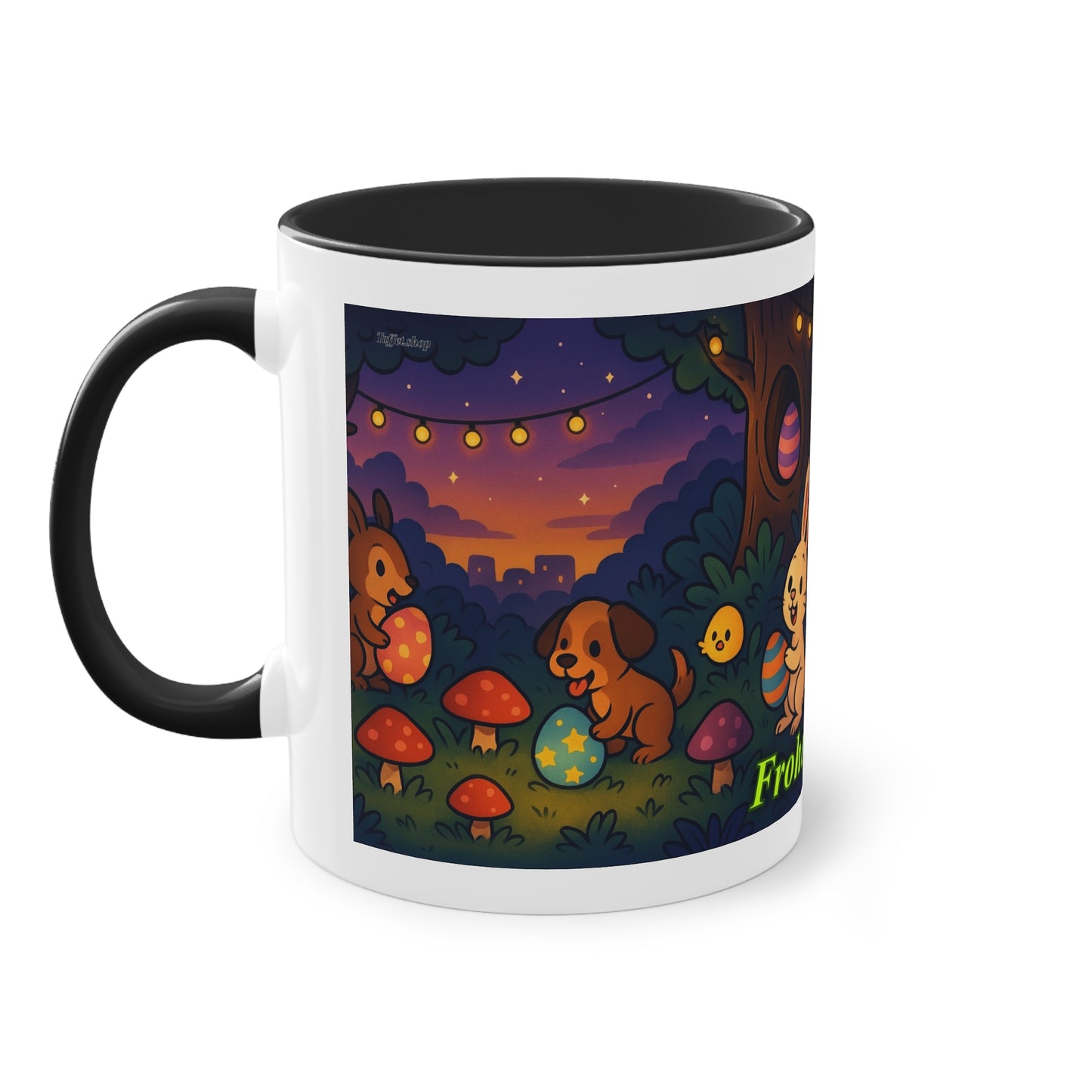 Tasse – „Frohe Ostern“, Ostern/Frühling, 325 ml