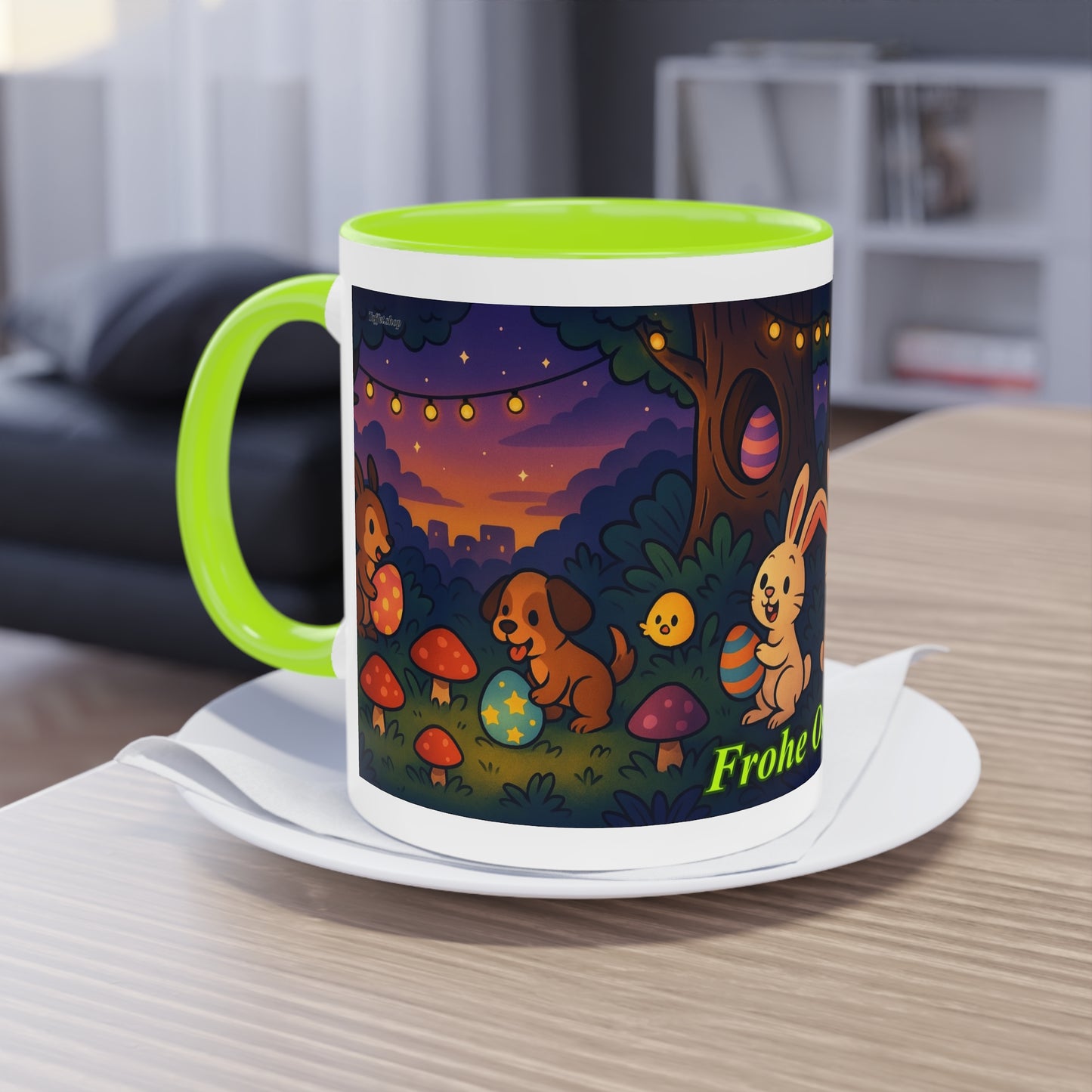 Tasse – „Frohe Ostern“, Ostern/Frühling, 325 ml