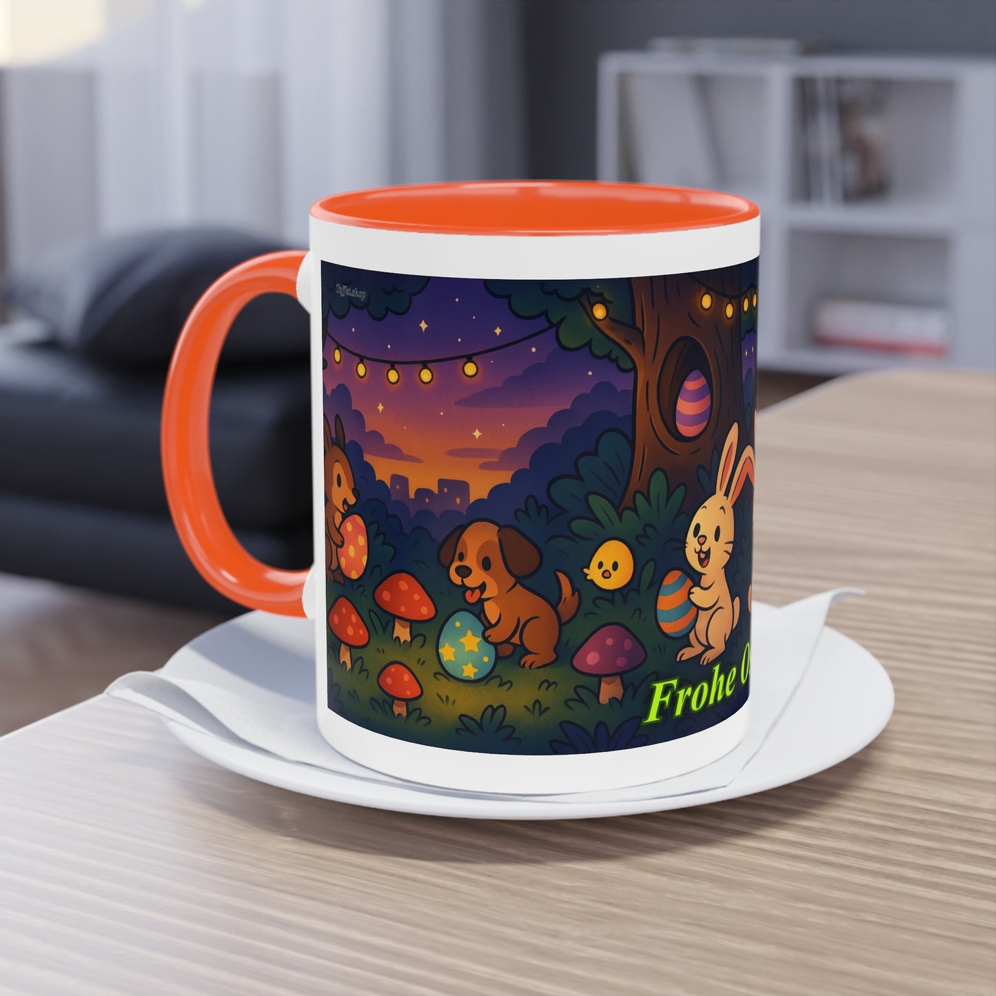 Tasse – „Frohe Ostern“, Ostern/Frühling, 325 ml