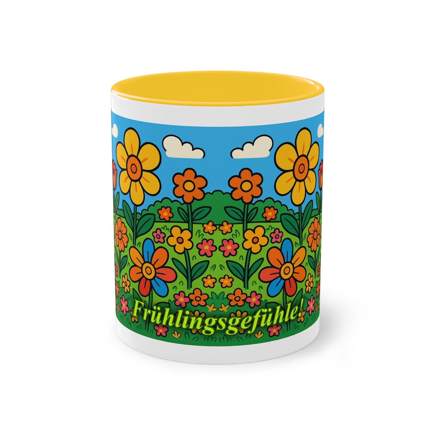 Tasse – „Blumenwiese“, Ostern/Frühling, 325 ml