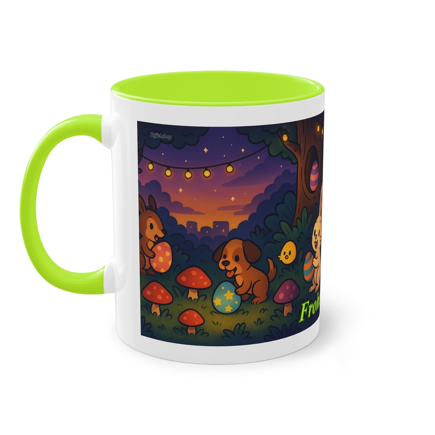Tasse – „Frohe Ostern“, Ostern/Frühling, 325 ml