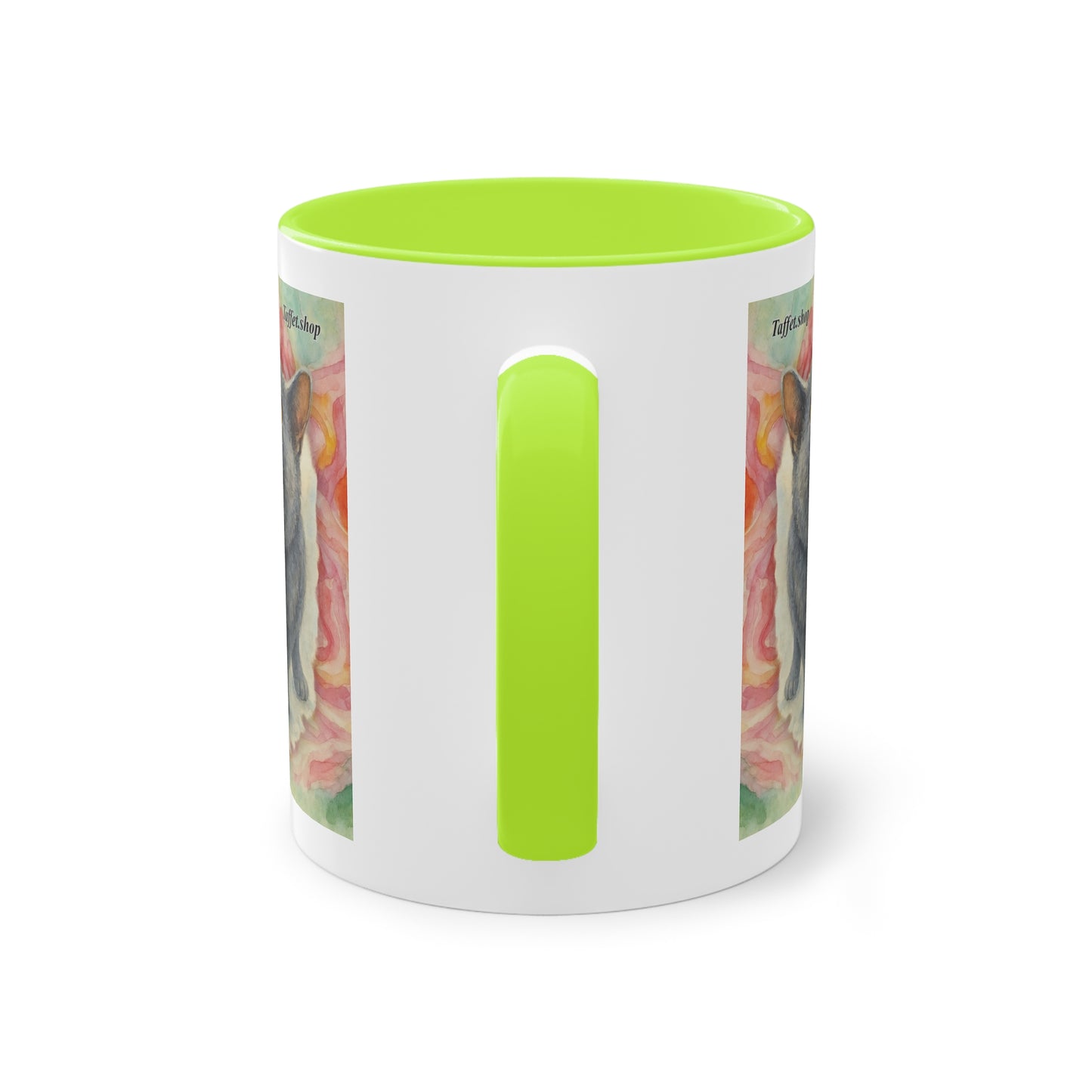 Tasse – Katze BKH/BSH mit Blume im Aquarell-Stil, 325 ml