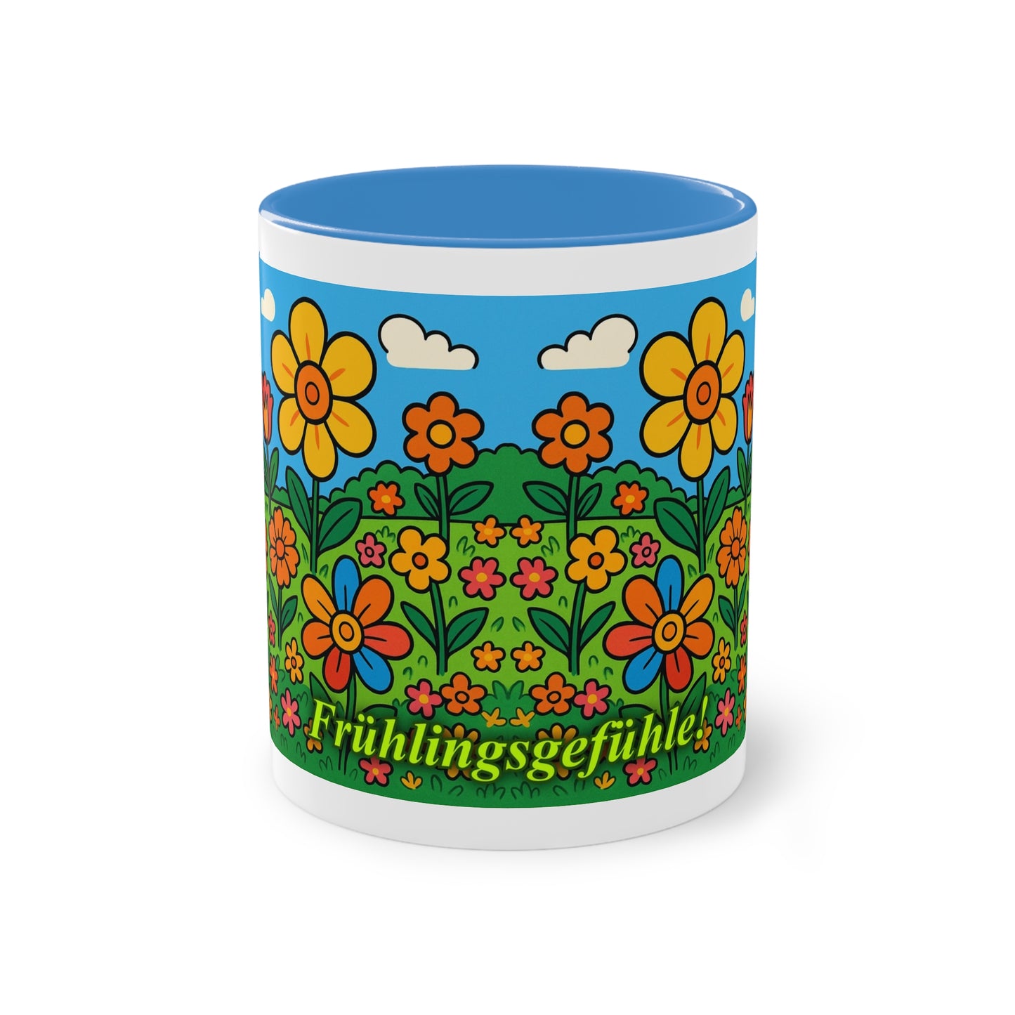 Tasse – „Blumenwiese“, Ostern/Frühling, 325 ml