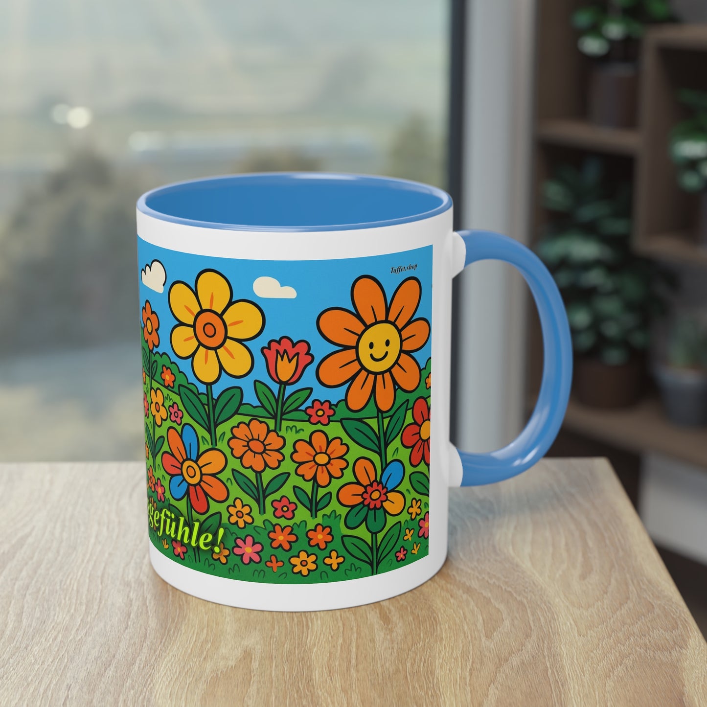 Tasse – „Blumenwiese“, Ostern/Frühling, 325 ml