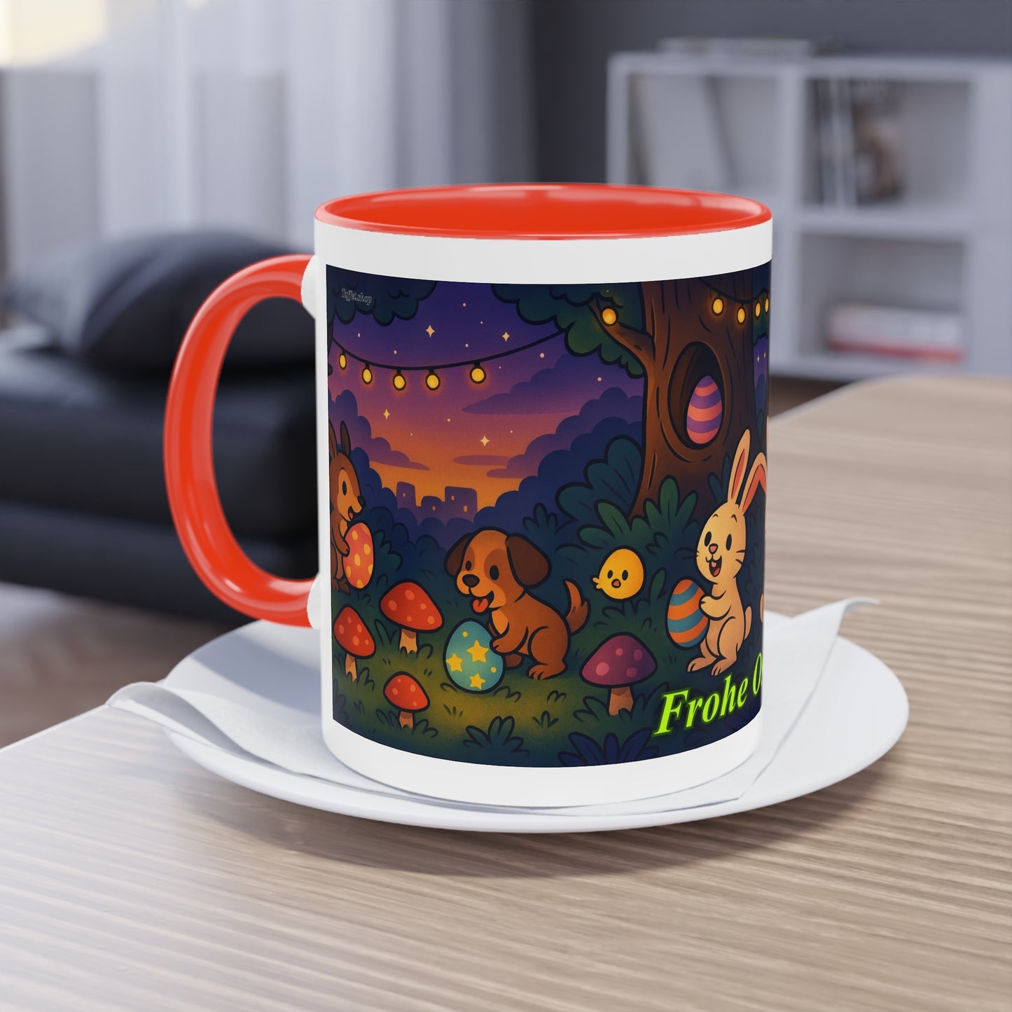 Tasse – „Frohe Ostern“, Ostern/Frühling, 325 ml