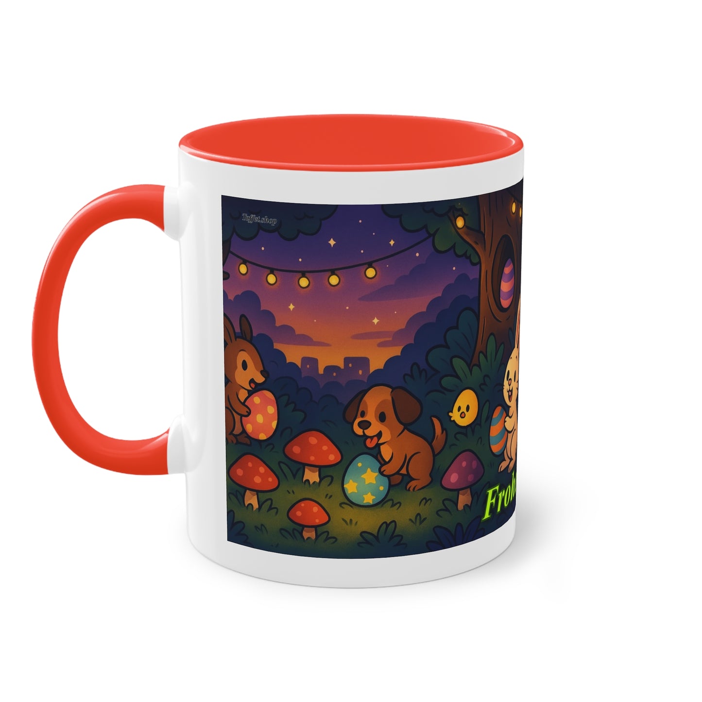 Tasse – „Frohe Ostern“, Ostern/Frühling, 325 ml