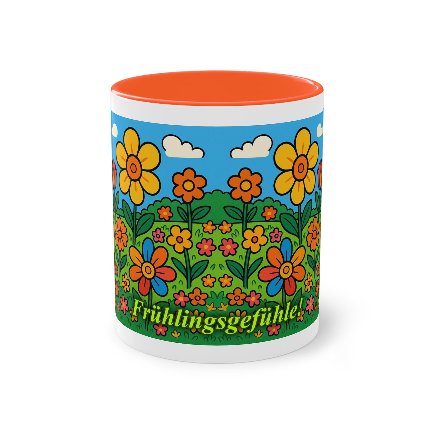 Tasse – „Blumenwiese“, Ostern/Frühling, 325 ml
