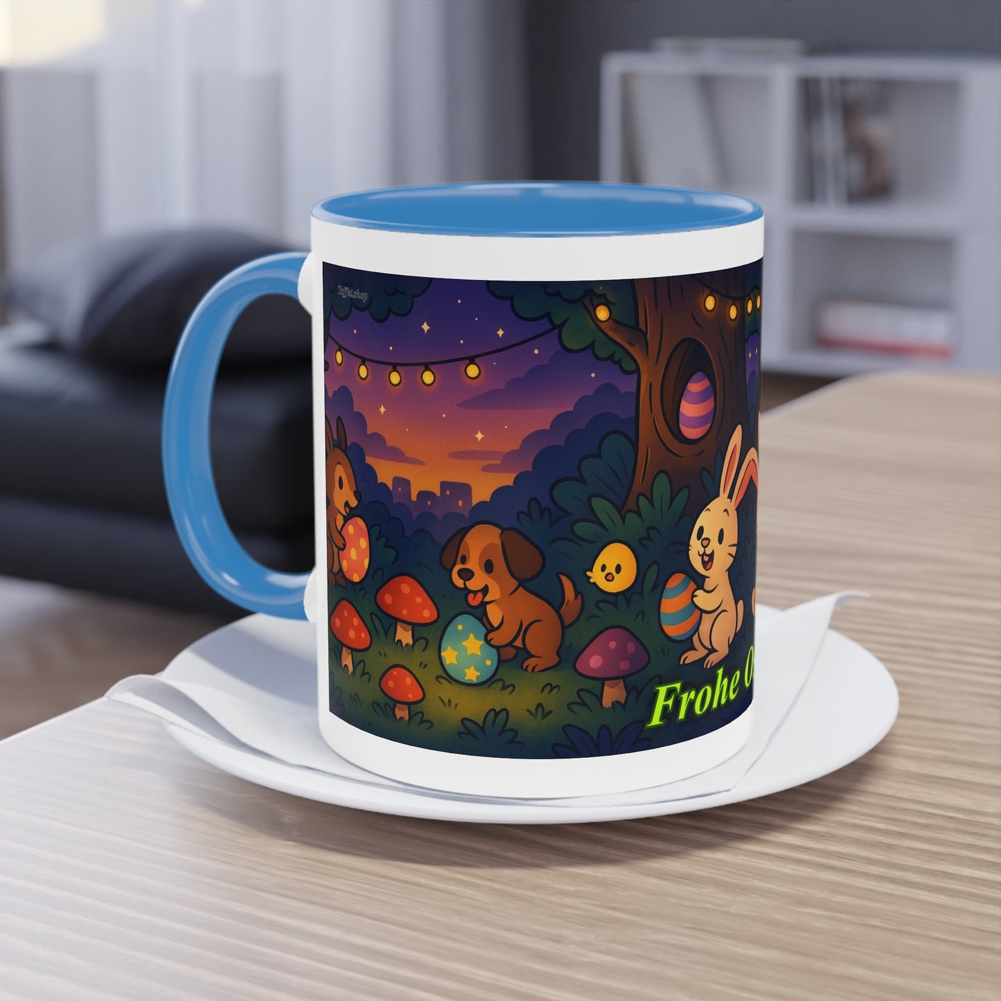 Tasse – „Frohe Ostern“, Ostern/Frühling, 325 ml