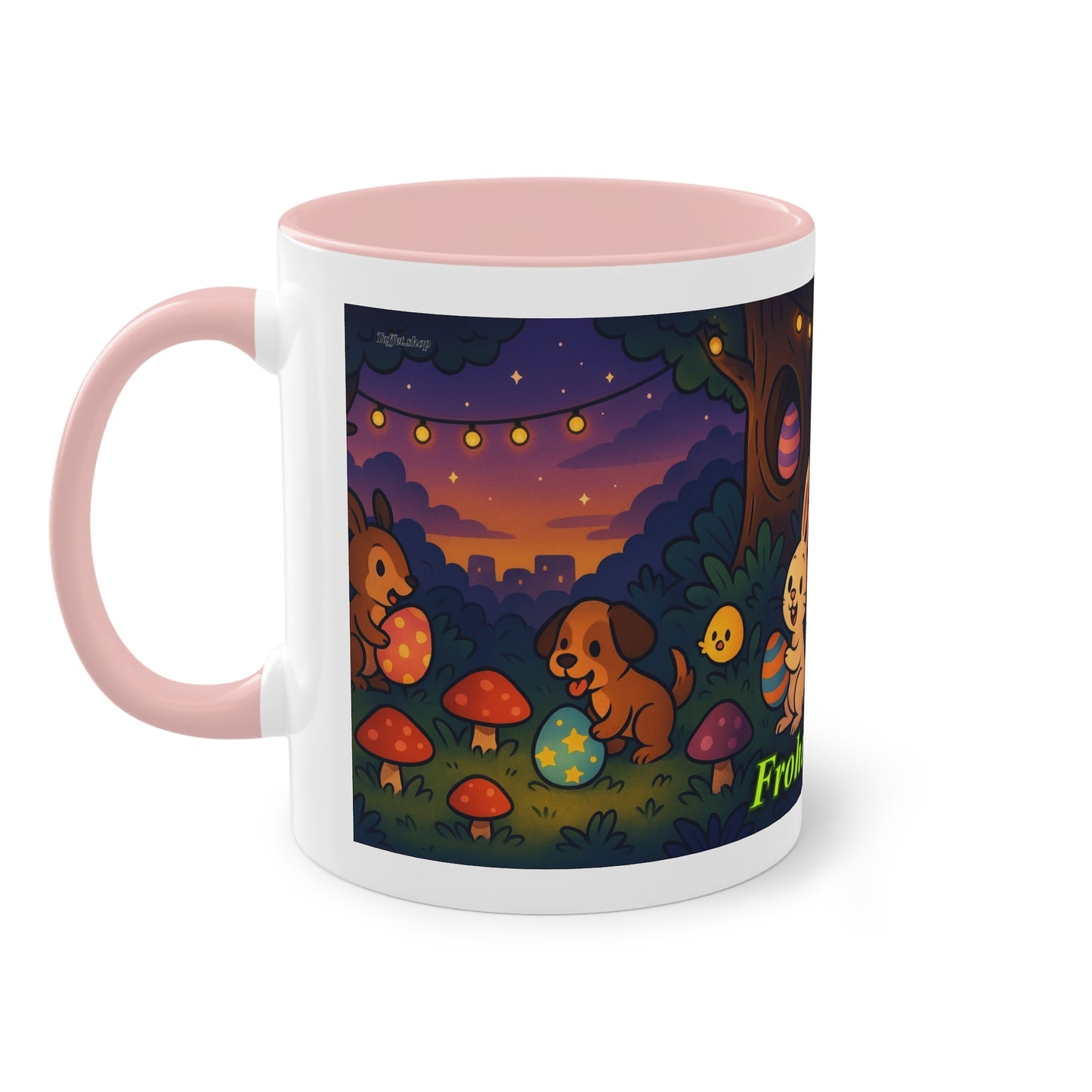 Tasse – „Frohe Ostern“, Ostern/Frühling, 325 ml