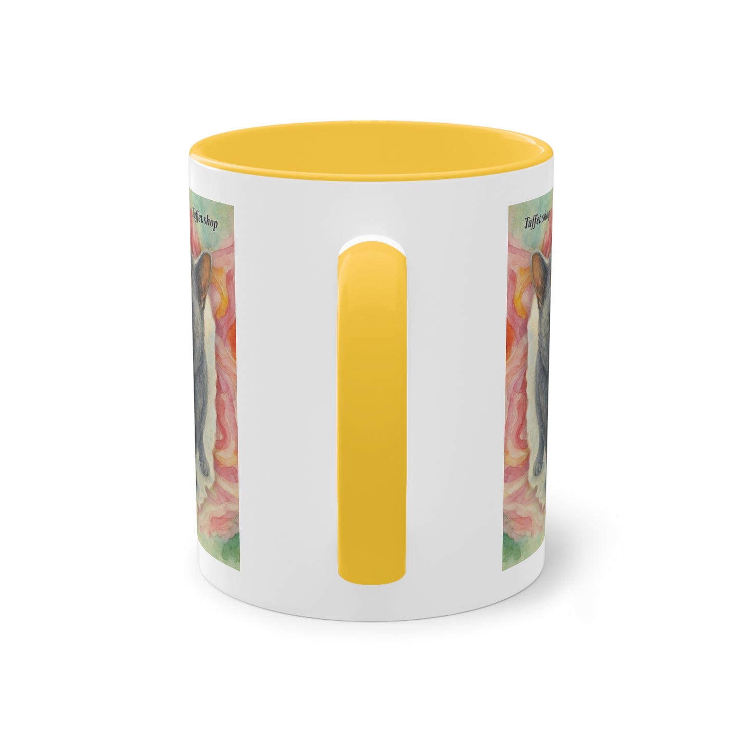 Tasse – Katze BKH/BSH mit Blume im Aquarell-Stil, 325 ml