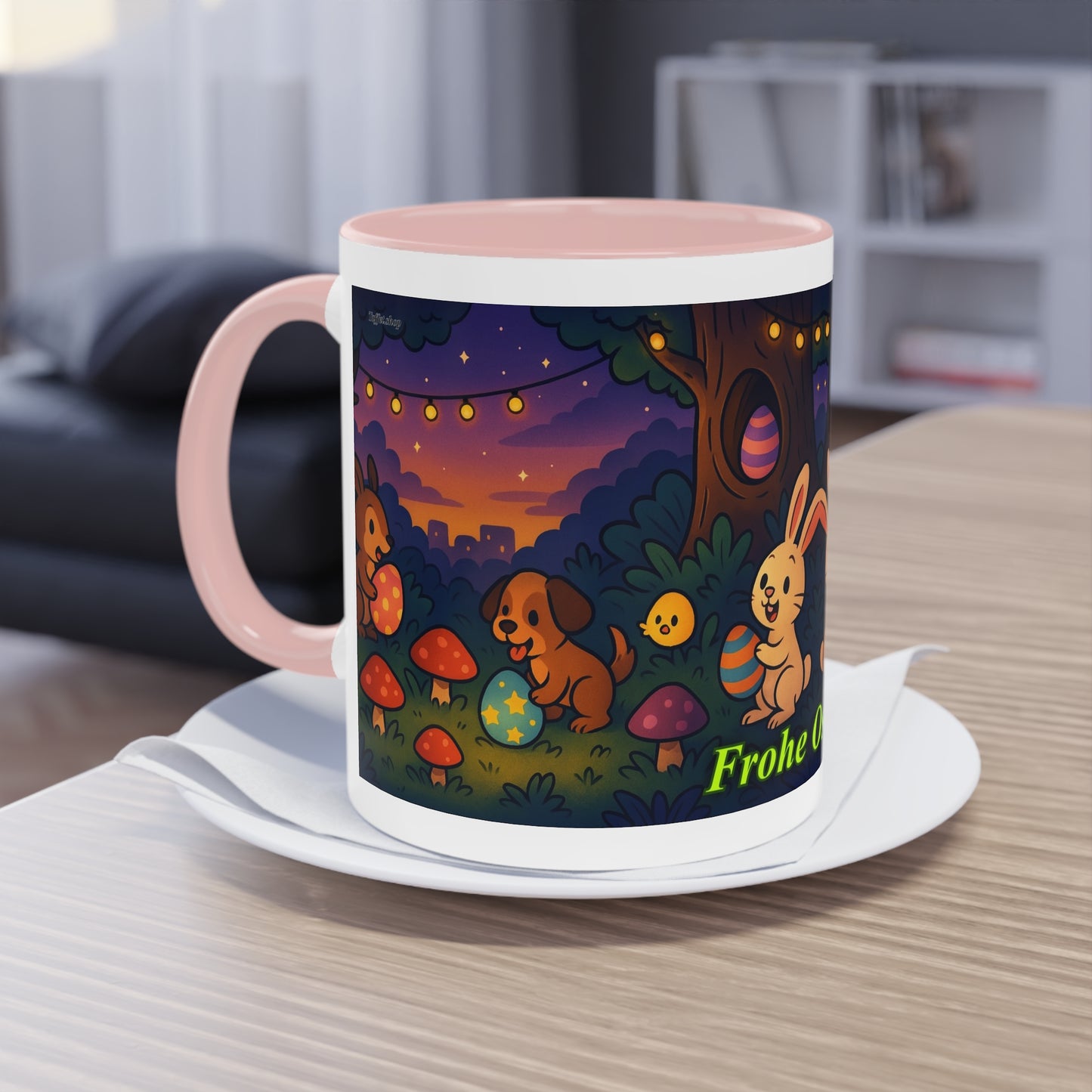 Tasse – „Frohe Ostern“, Ostern/Frühling, 325 ml