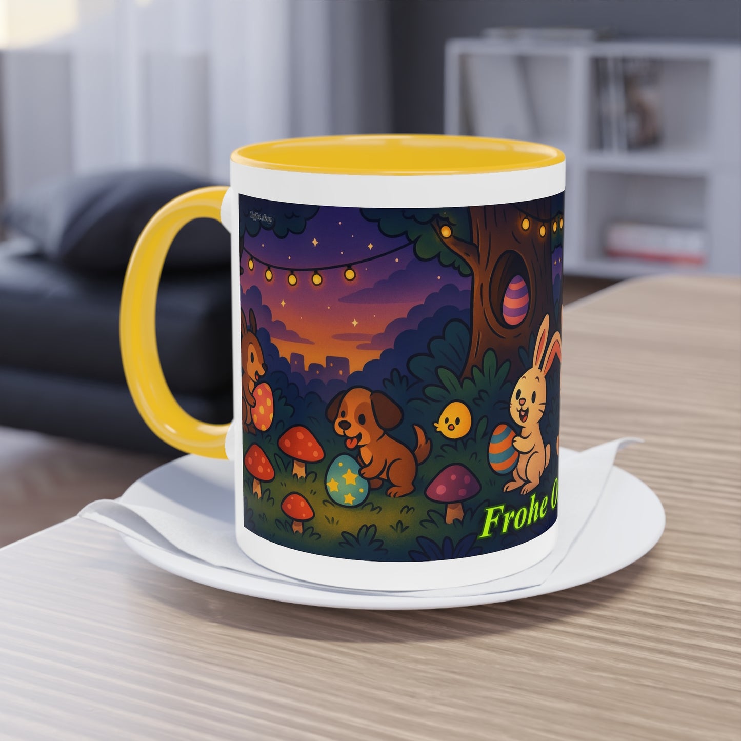 Tasse – „Frohe Ostern“, Ostern/Frühling, 325 ml
