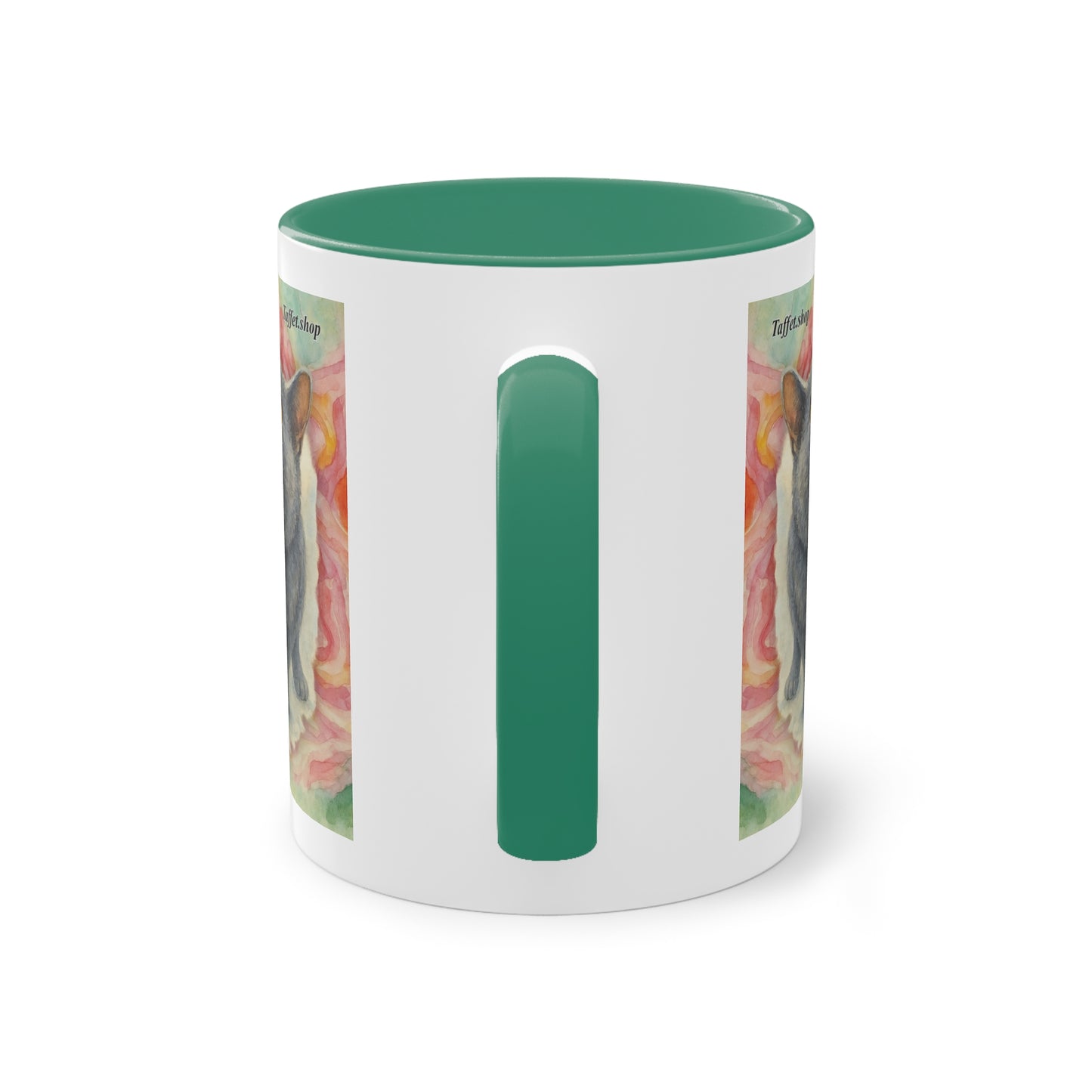 Tasse – Katze BKH/BSH mit Blume im Aquarell-Stil, 325 ml