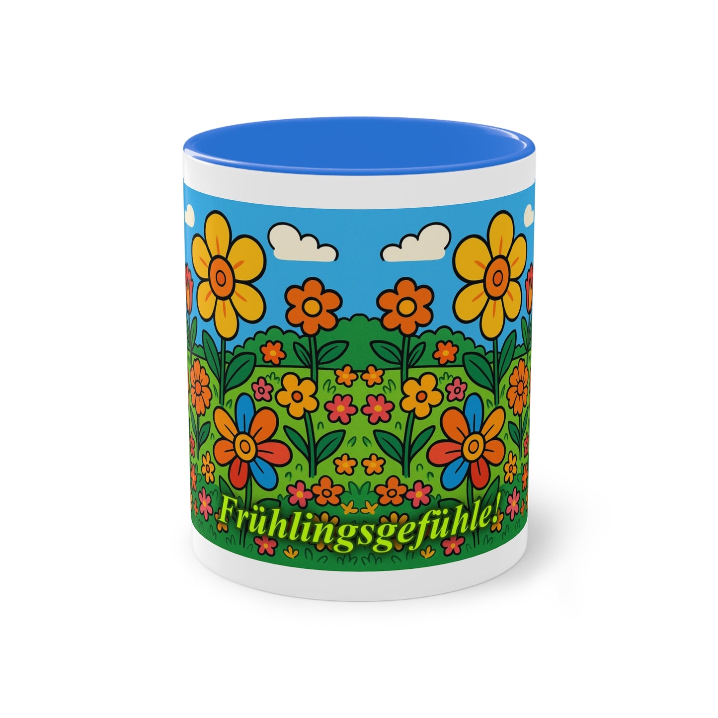 Tasse – „Blumenwiese“, Ostern/Frühling, 325 ml