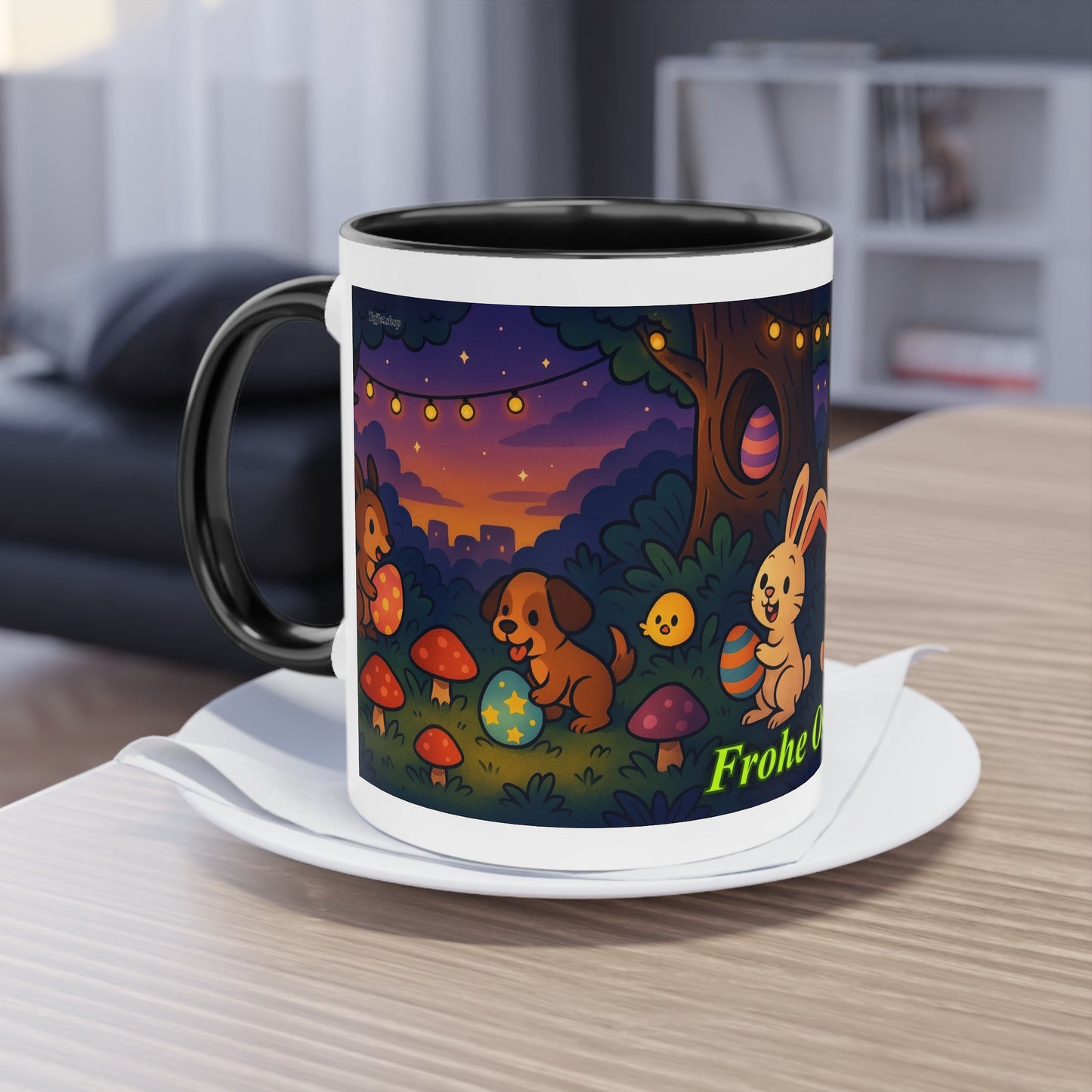 Tasse – „Frohe Ostern“, Ostern/Frühling, 325 ml