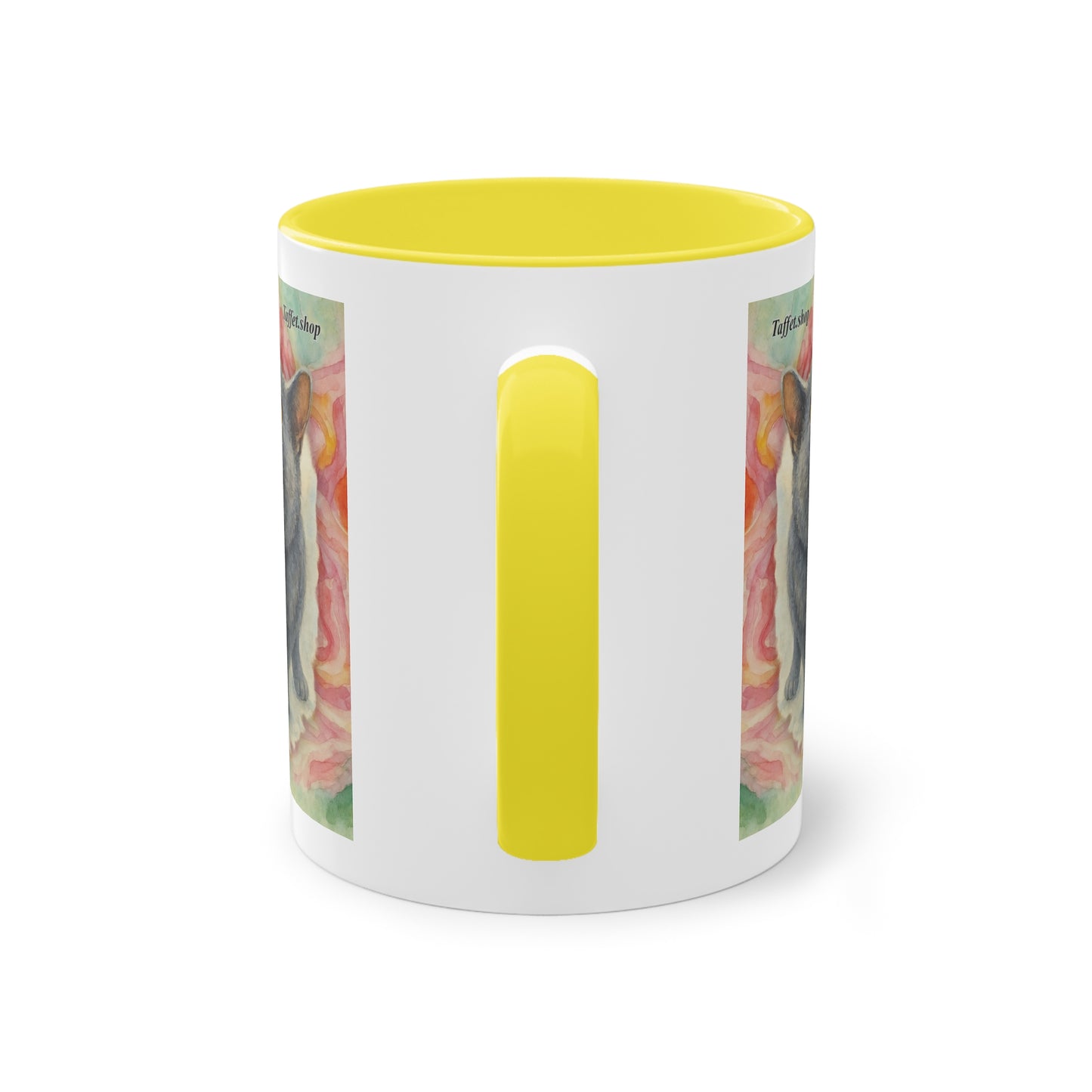Tasse – Katze BKH/BSH mit Blume im Aquarell-Stil, 325 ml