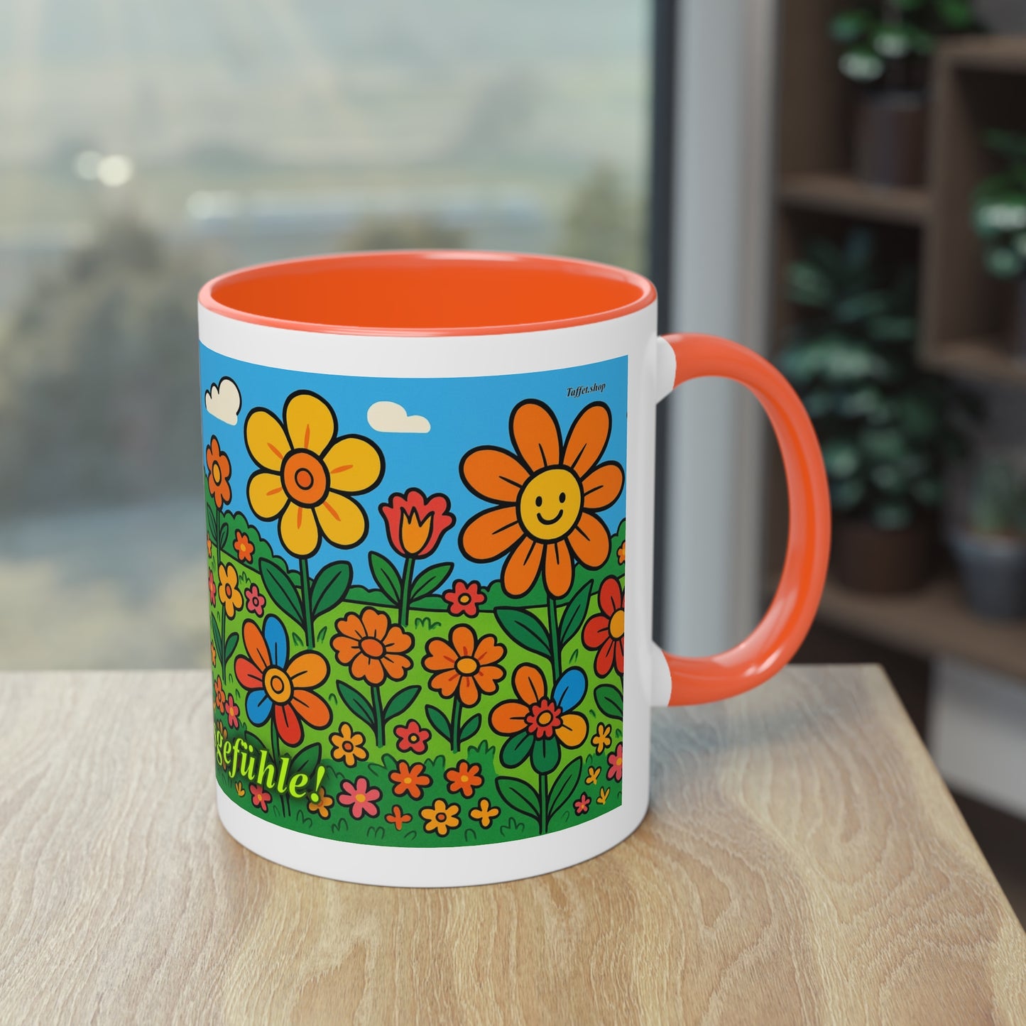 Tasse – „Blumenwiese“, Ostern/Frühling, 325 ml
