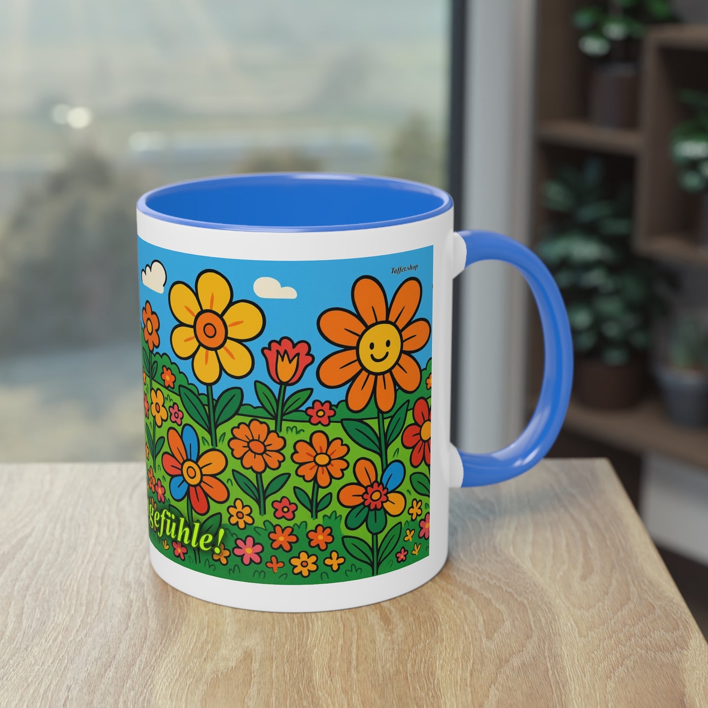 Tasse – „Blumenwiese“, Ostern/Frühling, 325 ml