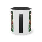 Tasse – Katze BKH/BSH mit Blume im Comic-Stil, 325 ml
