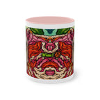Tasse – Katze BKH/BSH mit Blume im Comic-Stil, 325 ml