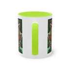 Tasse – Katze BKH/BSH mit Blume im Comic-Stil, 325 ml