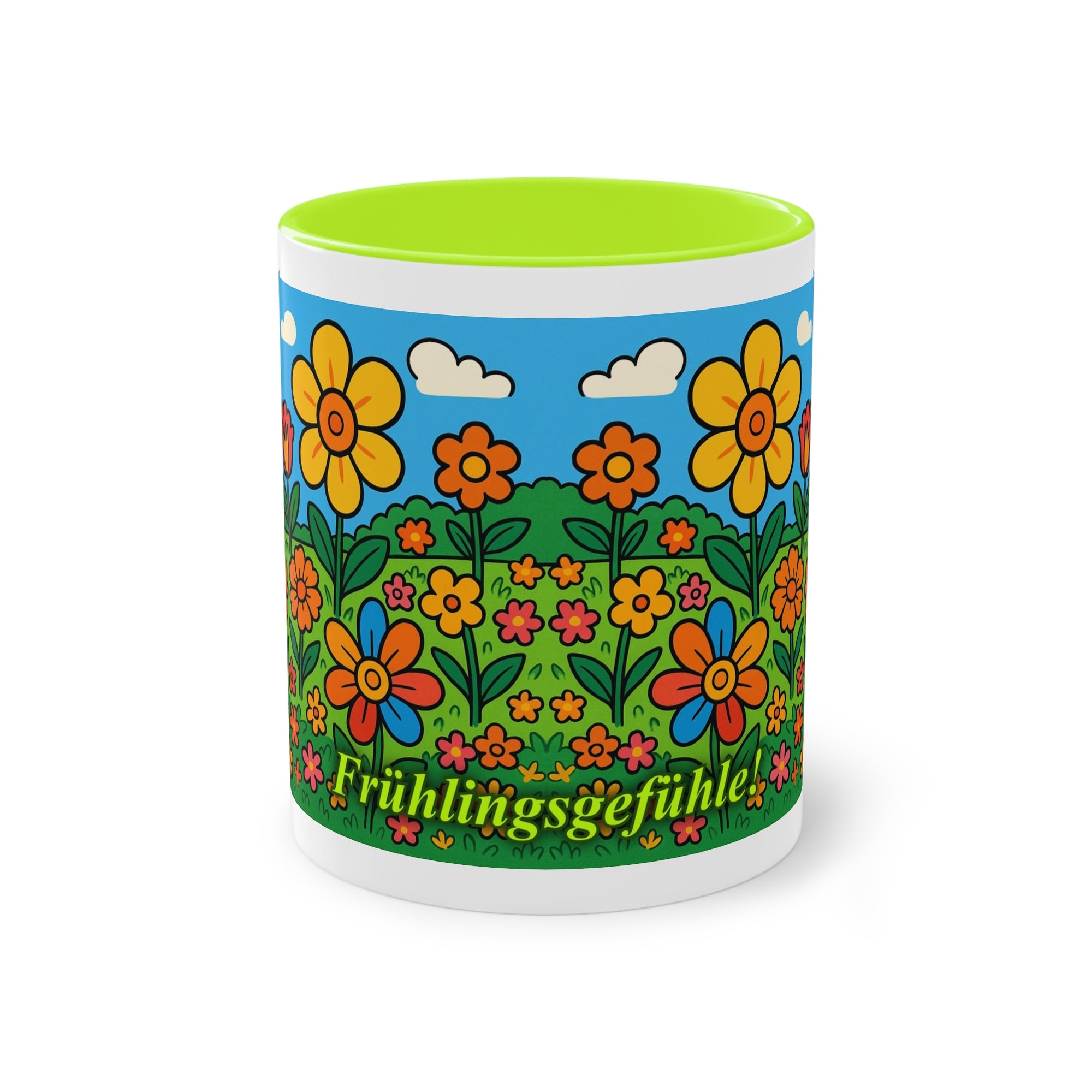 Tasse – „Blumenwiese“, Ostern/Frühling, 325 ml