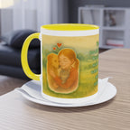 Tasse – „Hund und Mädchen“ im Aquarell-Stil, 325 ml