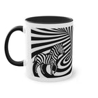 „Safari“ Designer-Tasse aus der „Black & White“-Kollektion von Taffet.shop, 325 ml