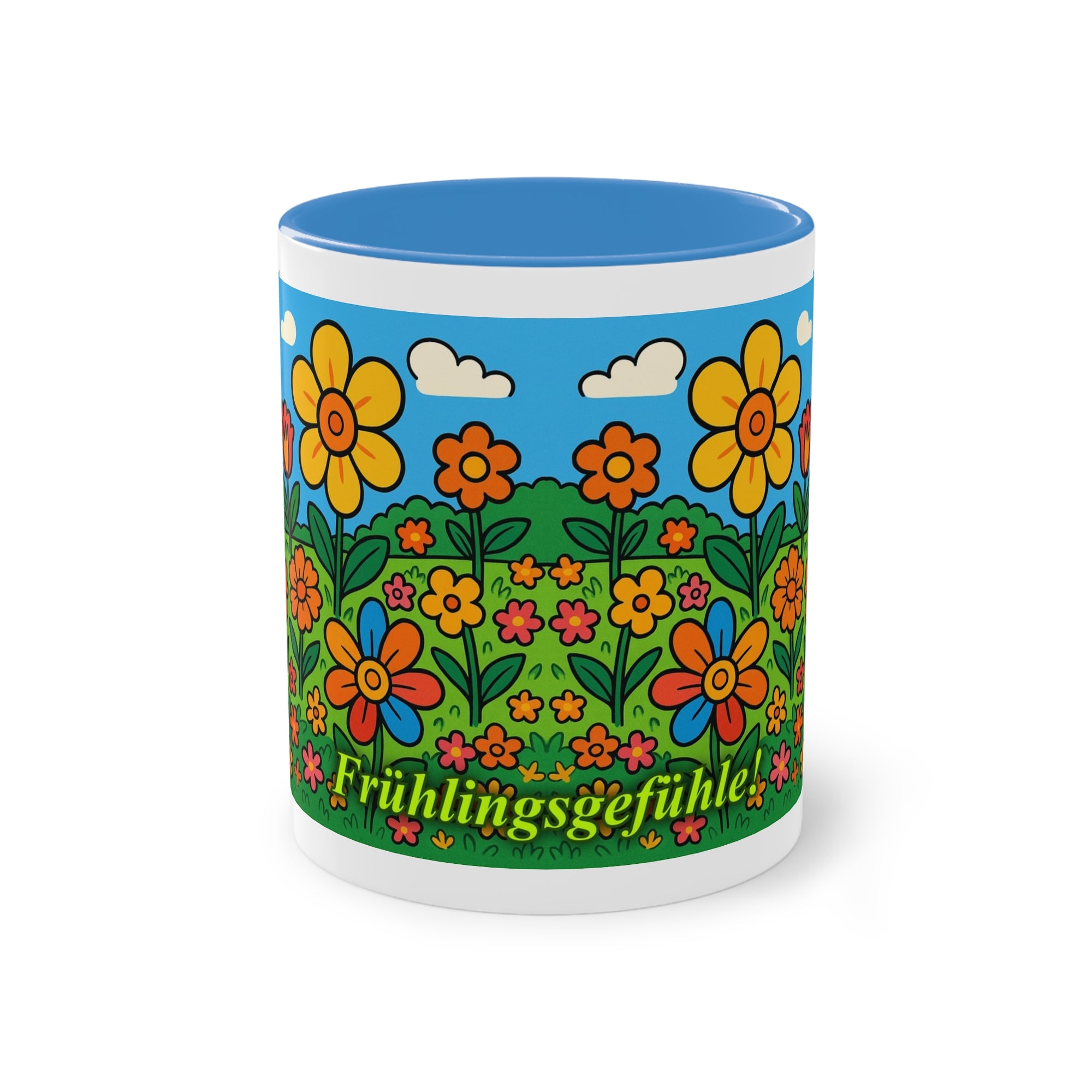 Tasse – „Blumenwiese“, Ostern/Frühling, 325 ml