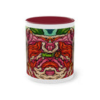 Tasse – Katze BKH/BSH mit Blume im Comic-Stil, 325 ml