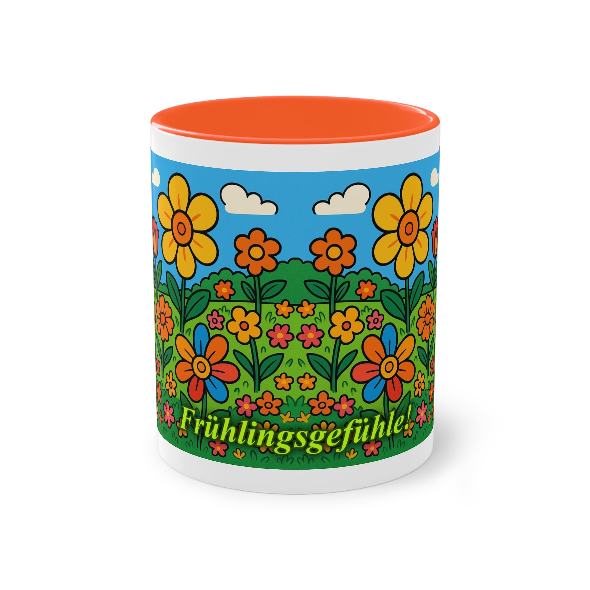 Tasse – „Blumenwiese“, Ostern/Frühling, 325 ml