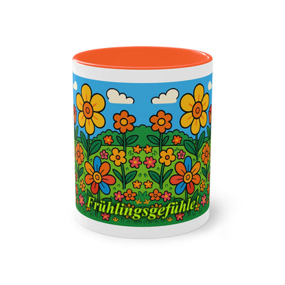 Mug – “Flower Meadow”, Easter/Spring, 325 ml
