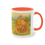 Tasse – „Hund und Mädchen“ im Aquarell-Stil, 325 ml