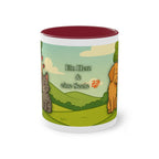 Tasse – „Hund und Katze mit Herzchen“ im Comic-Stil, 325 ml