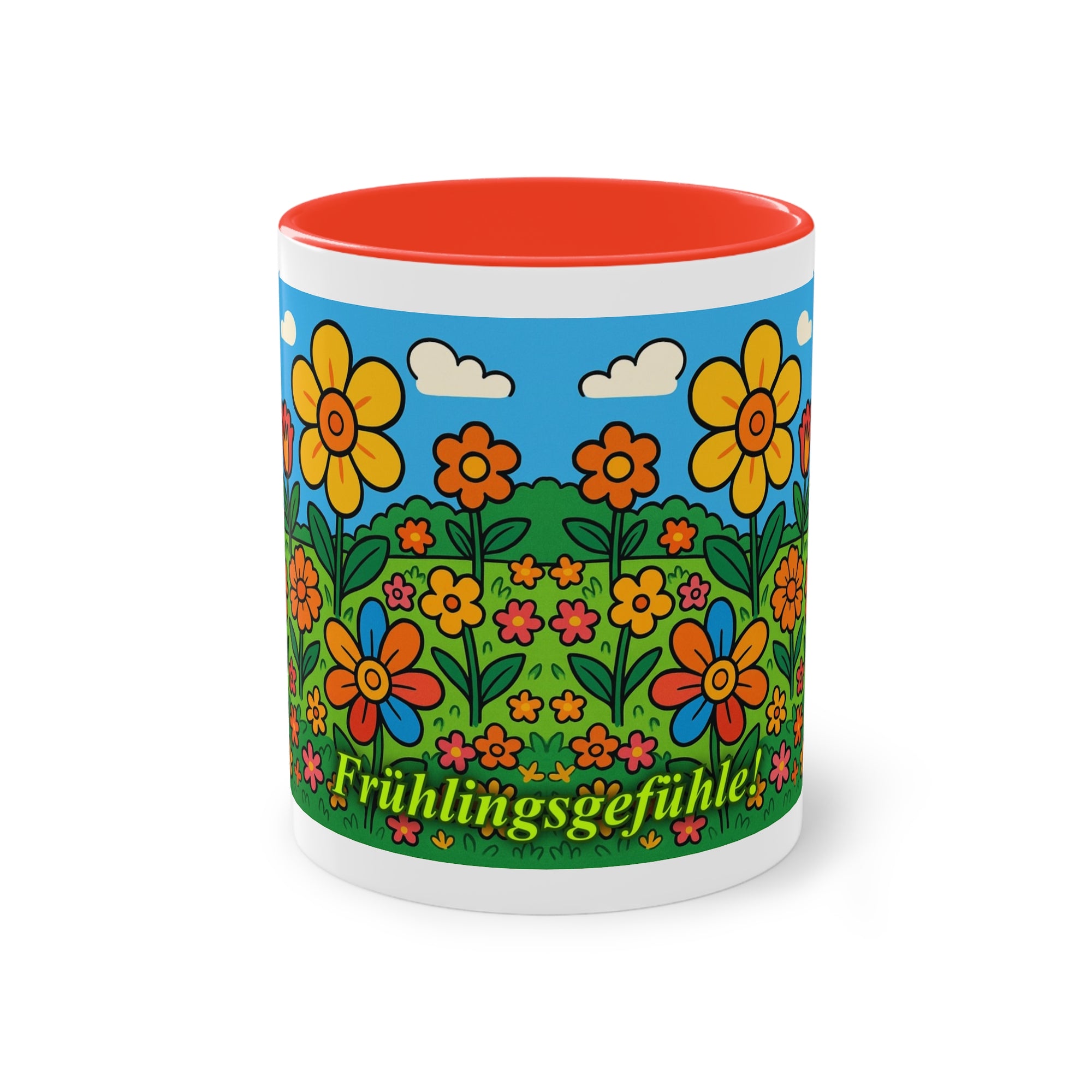 Tasse – „Blumenwiese“, Ostern/Frühling, 325 ml