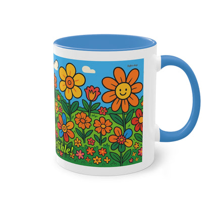 Mug – “Flower Meadow”, Easter/Spring, 325 ml