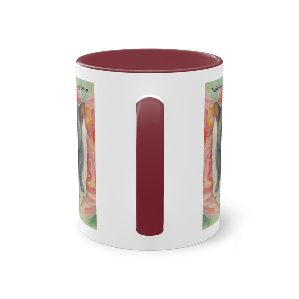 Tasse – Katze BKH/BSH mit Blume im Aquarell-Stil, 325 ml