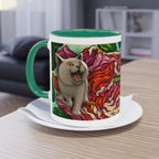Tasse – Katze BKH/BSH mit Blume im Comic-Stil, 325 ml