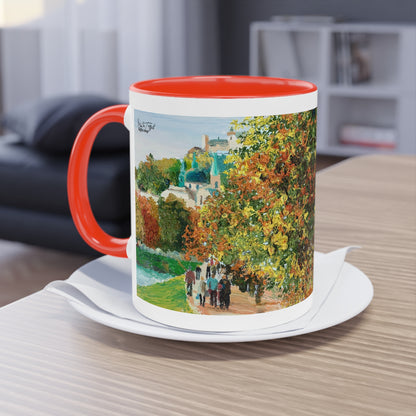 Artist Mug “Salzburg Motif” Reproducing Impasto Oil Painting by Monika Taffet