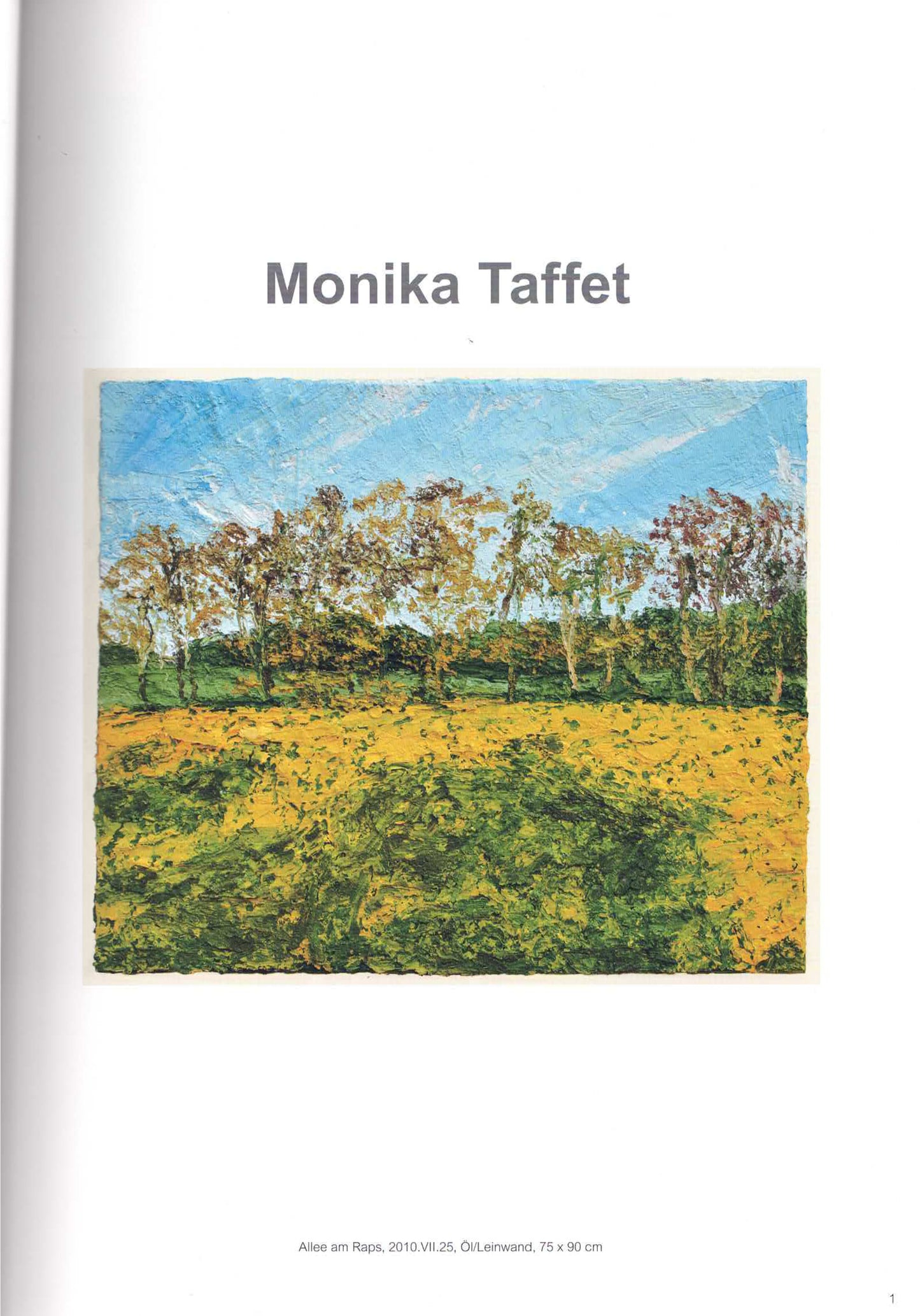 Catalog 2012, Hardcover ca. 65 pages - by Monika Taffet