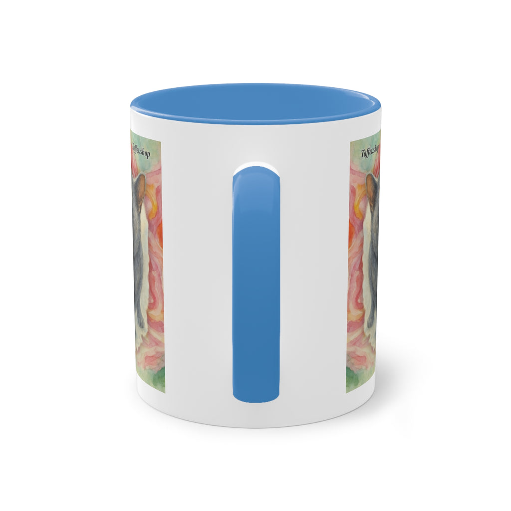 Tasse – Katze BKH/BSH mit Blume im Aquarell-Stil, 325 ml