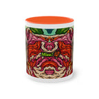 Tasse – Katze BKH/BSH mit Blume im Comic-Stil, 325 ml