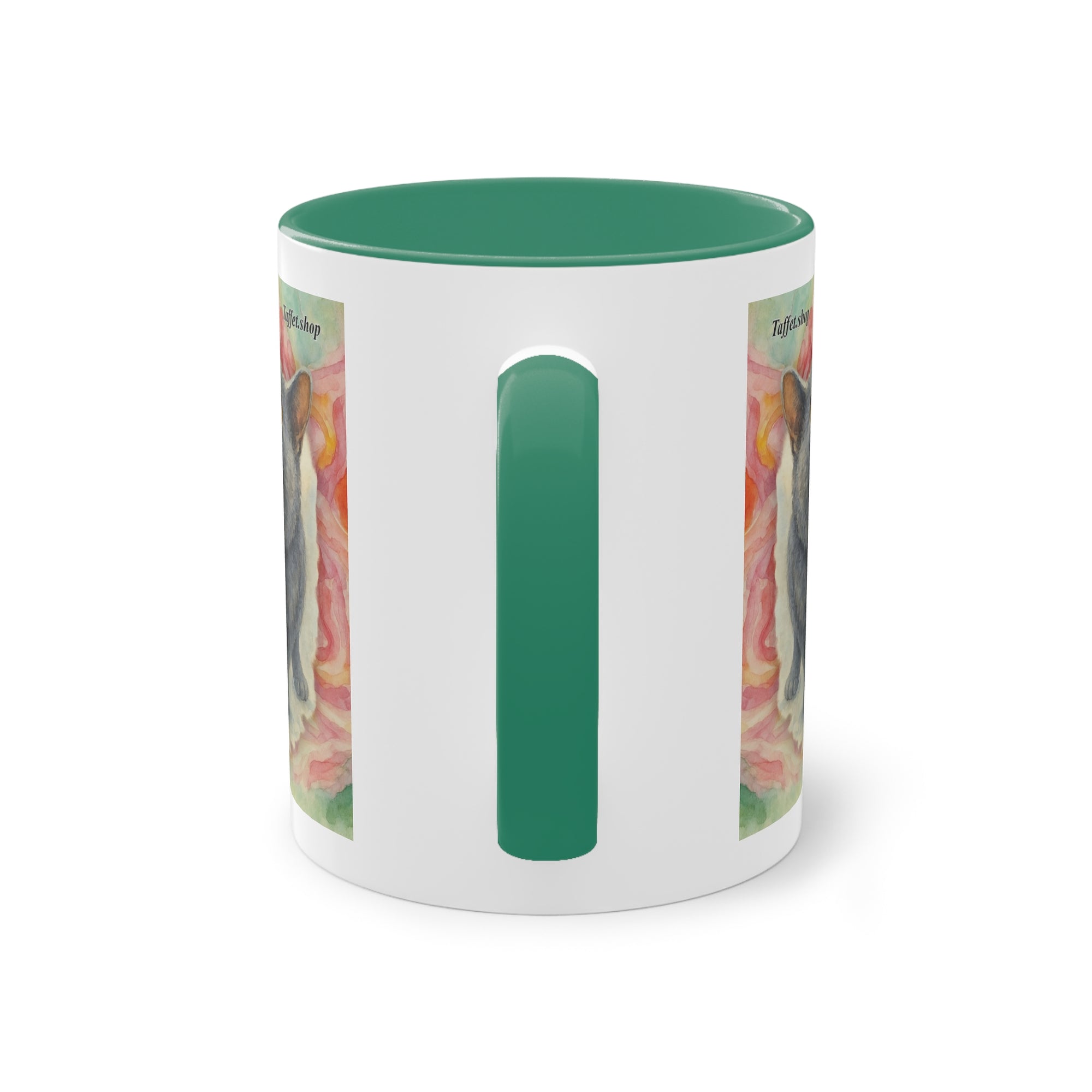 Tasse – Katze BKH/BSH mit Blume im Aquarell-Stil, 325 ml