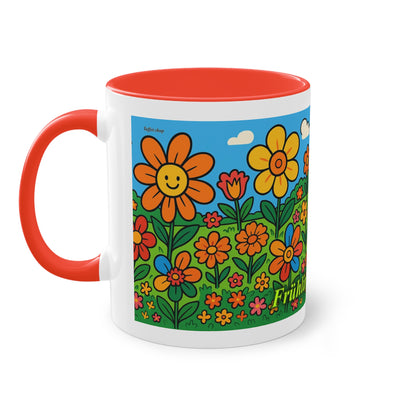 Mug – “Flower Meadow”, Easter/Spring, 325 ml