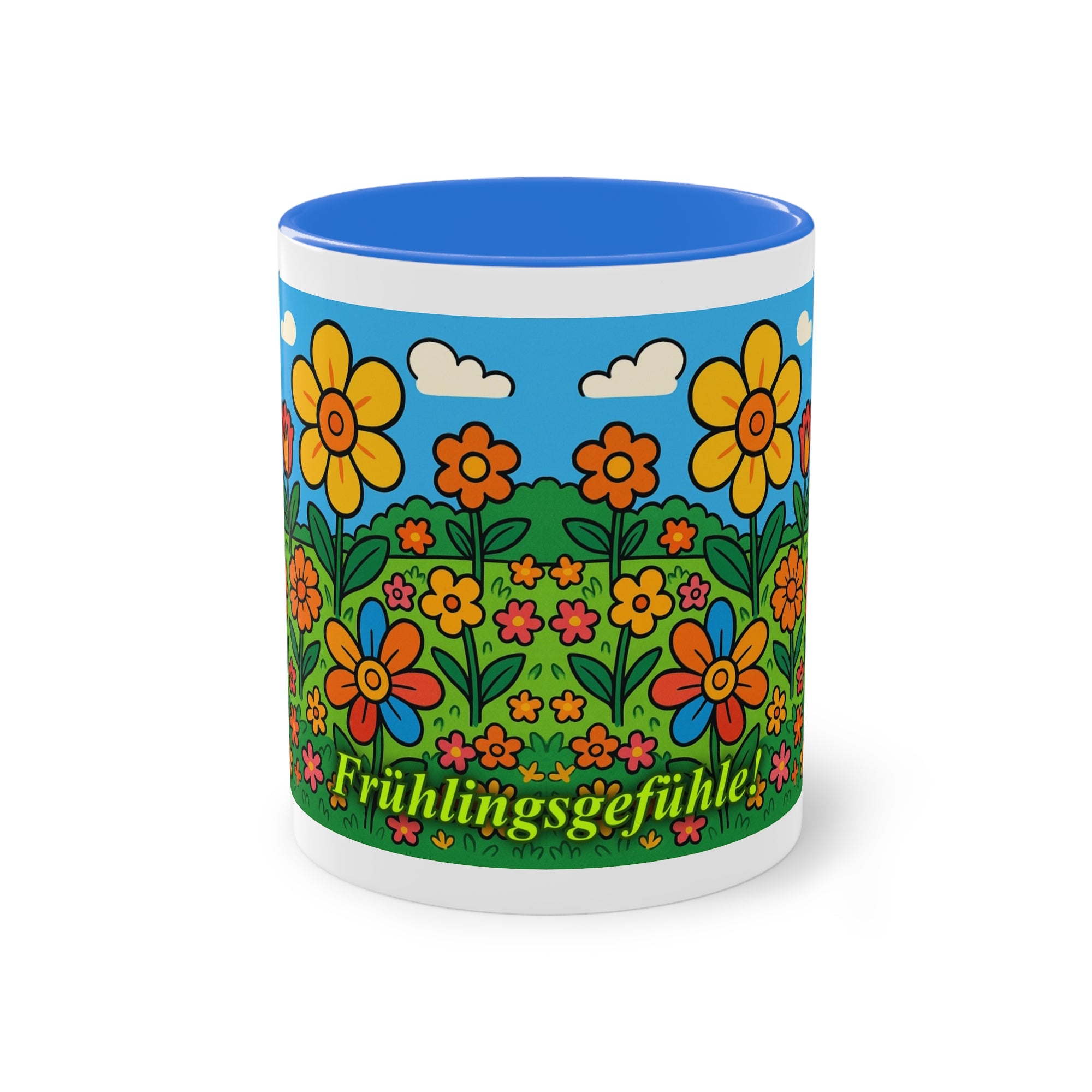 Tasse – „Blumenwiese“, Ostern/Frühling, 325 ml