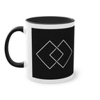 „Squares“ Designer-Tasse aus der „Black & White“-Kollektion von Taffet.shop, 325 ml