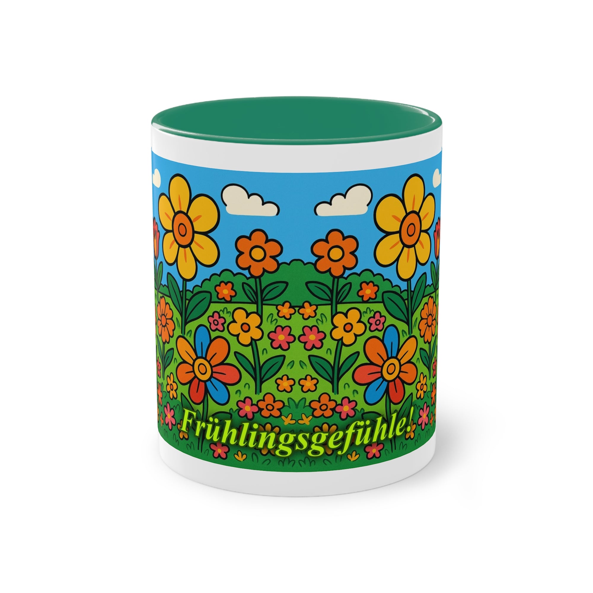 Tasse – „Blumenwiese“, Ostern/Frühling, 325 ml