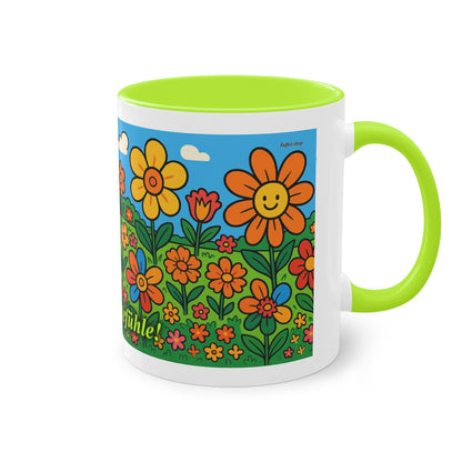 Mug – “Flower Meadow”, Easter/Spring, 325 ml